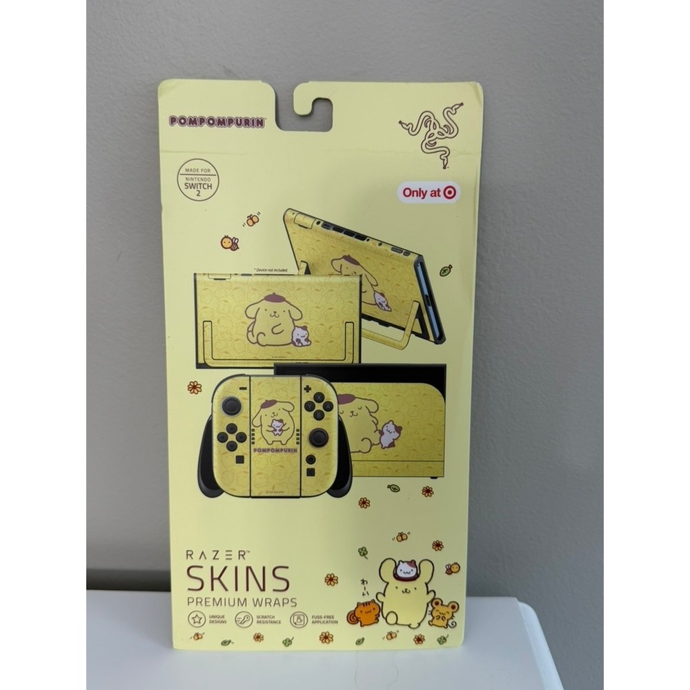 Razer Skins Pompompurin Nintendo Switch Wrap OS Yellow Sanrio NWT